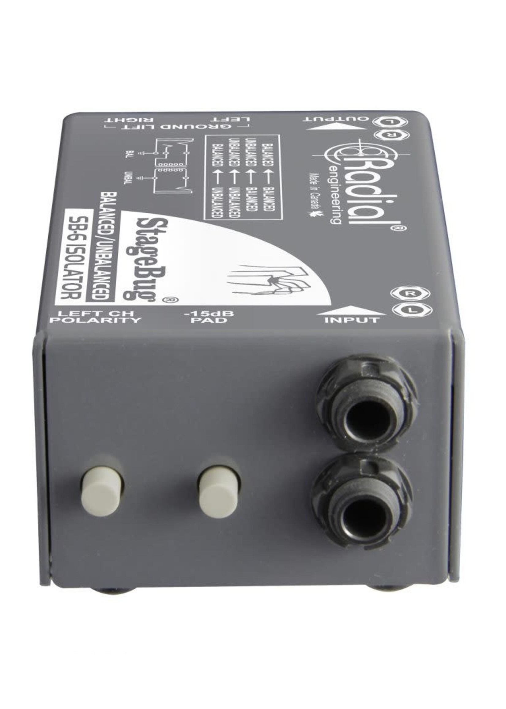 Radial engineering Radial SB-6 StageBug Stereo Line Isolator