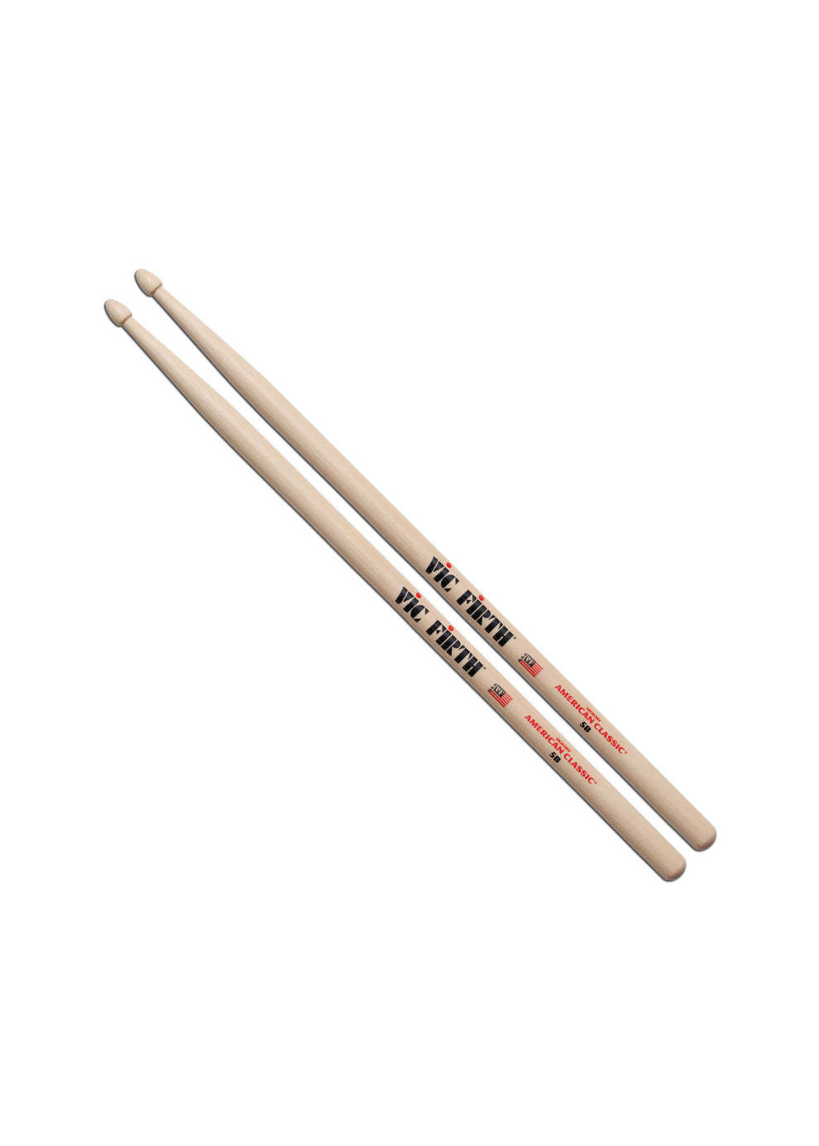Vic Firth Vic Firth 5B American Classic Drumsticks, 5B, Wood Tip