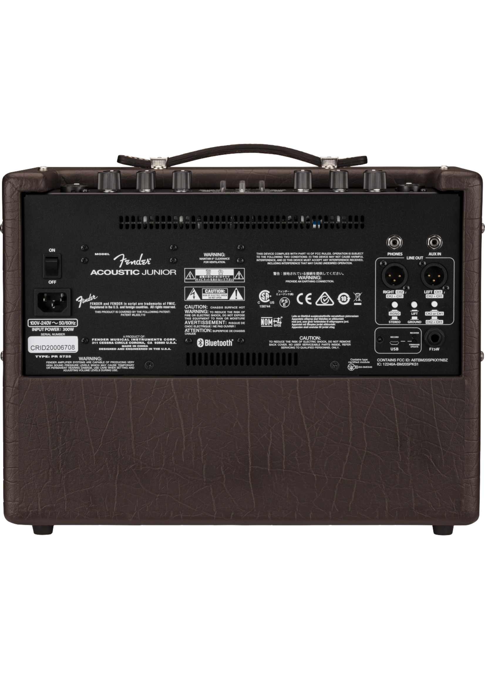 Fender Fender Acoustic Junior, 120V, Dark Brown Vinyl