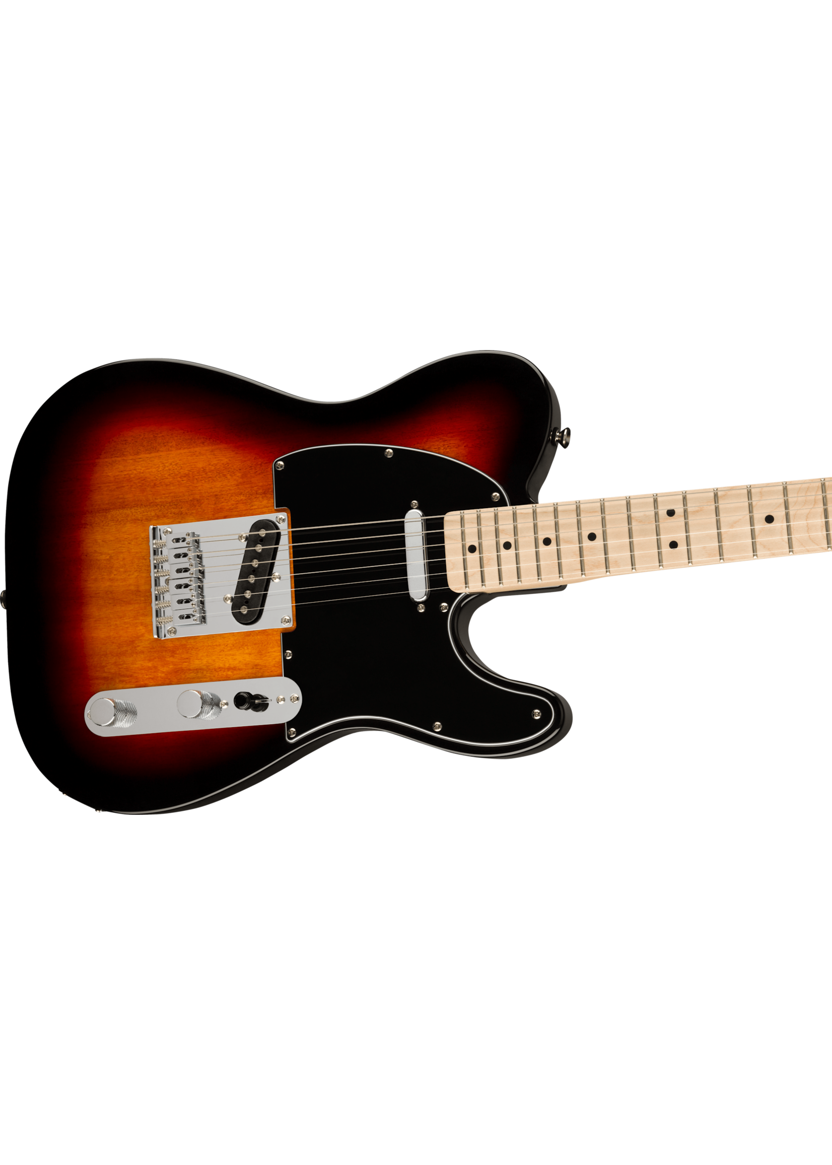 Squier Squier 0378203500 Affinity Series Telecaster, Maple Fingerboard, Black Pickguard, 3-Color Sunburst