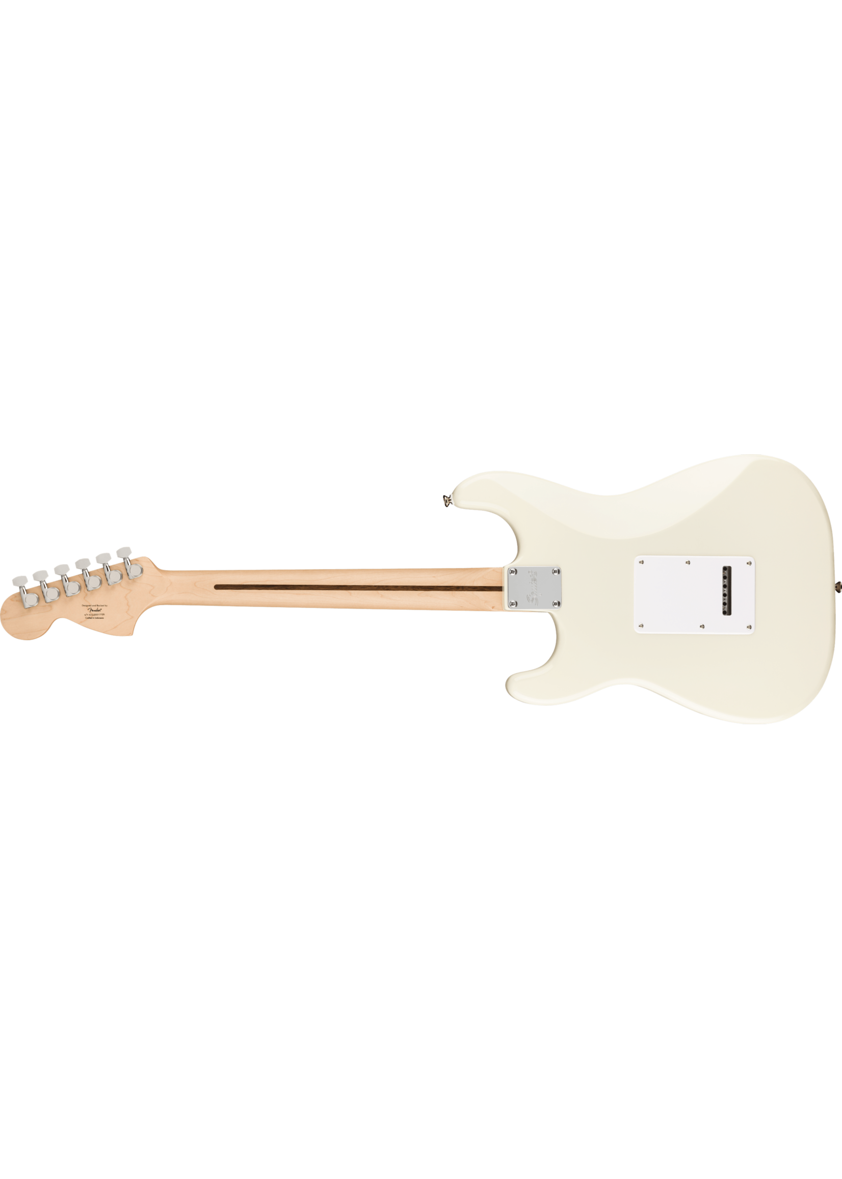 Squier Squier 0378002505 Affinity Series Stratocaster, Maple Fingerboard, White Pickguard, Olympic White