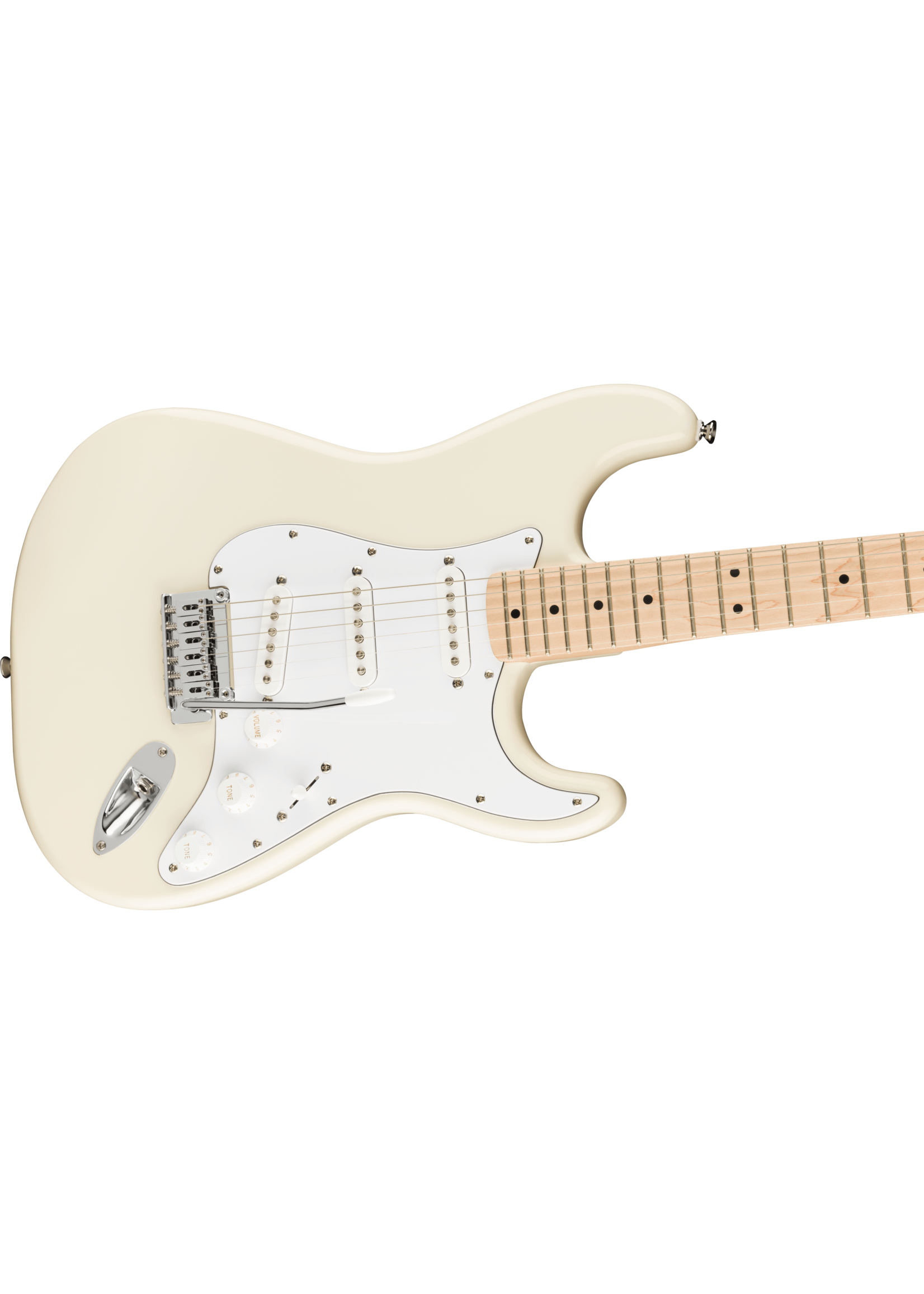Squier Squier 0378002505 Affinity Series Stratocaster, Maple Fingerboard, White Pickguard, Olympic White