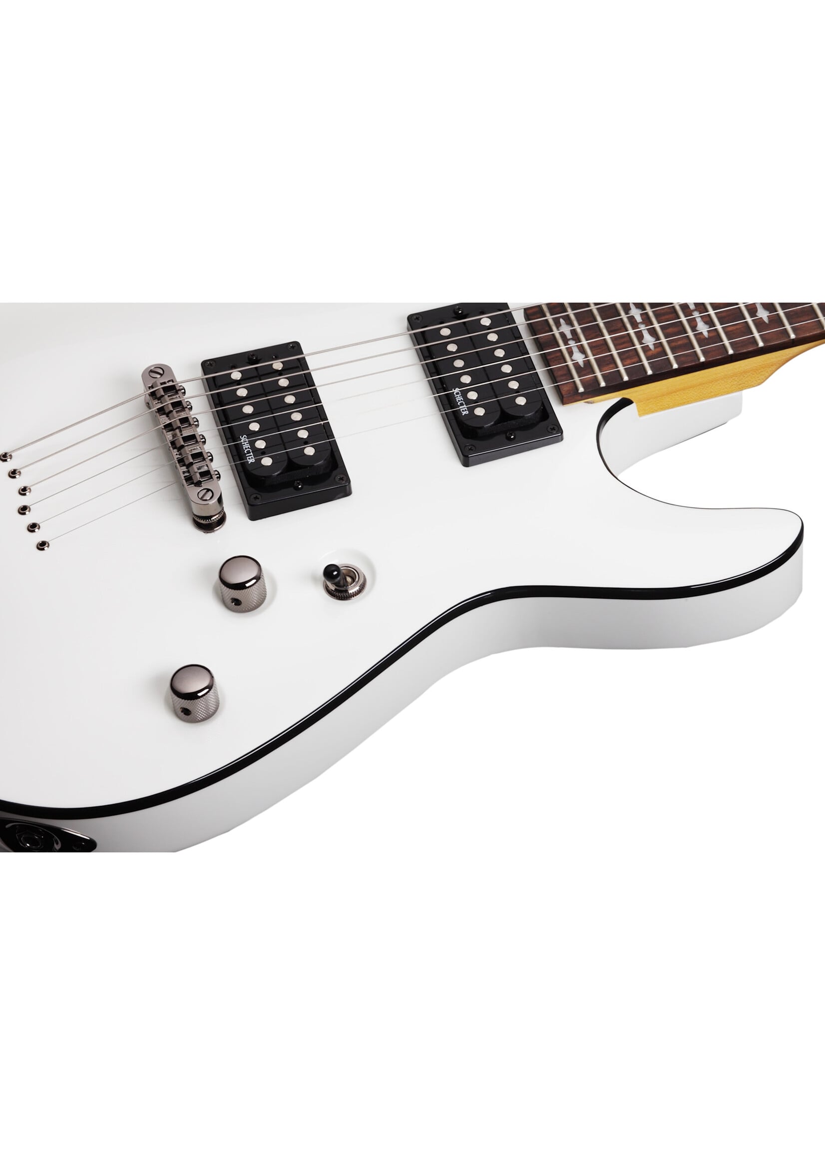 Schecter Schecter 2061 Omen-6 Guitar,  Vintage White (VWHT)