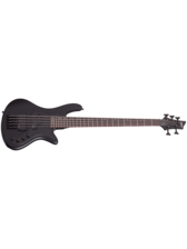 Schecter 2523 Stiletto Stealth-5 5-String Bass Guitar, Satin Black