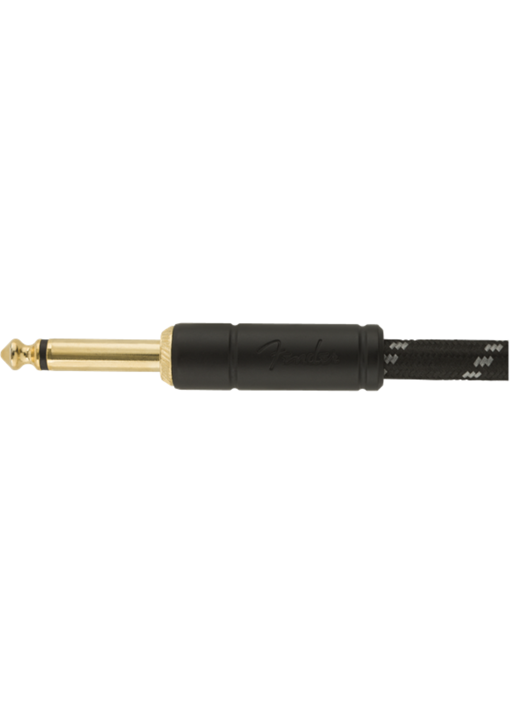 Fender Fender 0990820075 Deluxe Series Instrument Cable, Straight/Straight, 25', Black Tweed