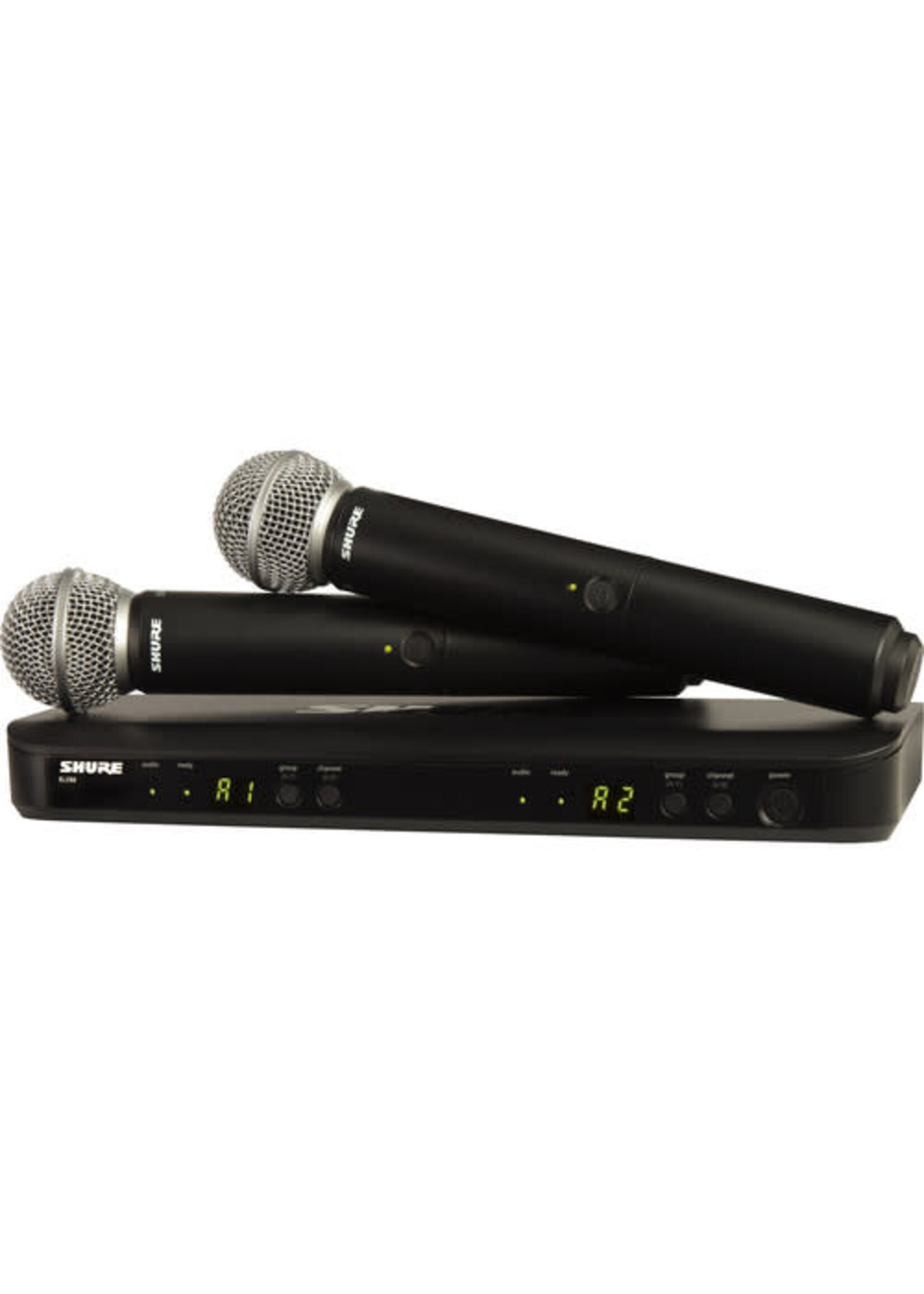 Shure Shure BLX288/SM58-J11 Dual-Channel Handheld Wireless System with 2 SM58 Handheld Mics (J11, 596-616 MHz)