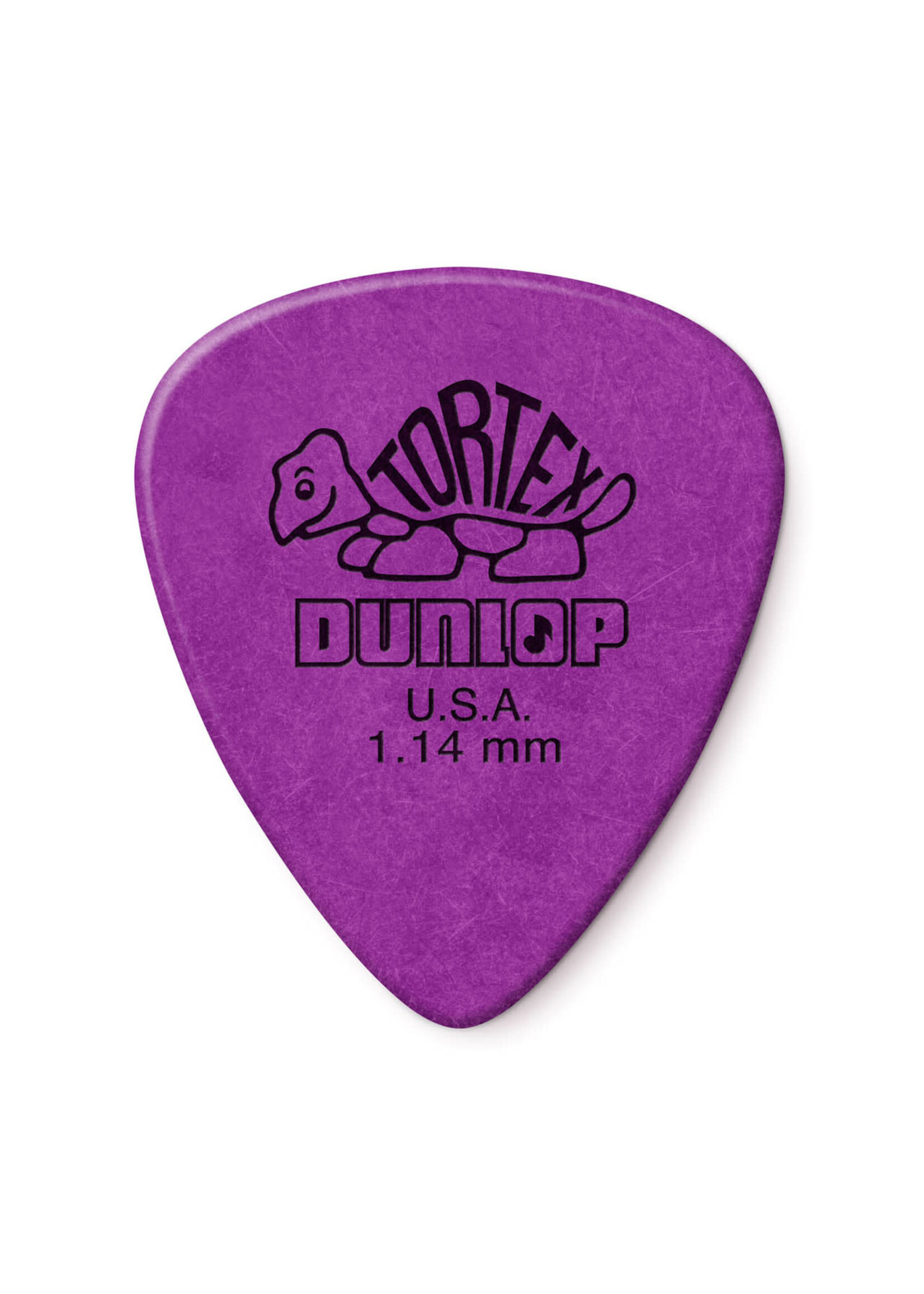 Dunlop Dunlop 418P1.14 Tortex Standard 1.14mm Guitar Picks, Purple, 12 Pack
