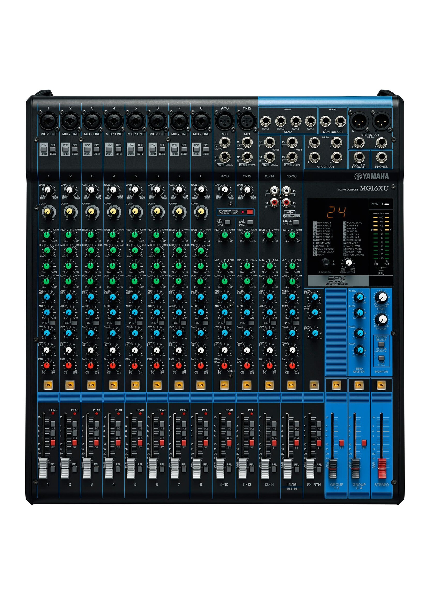 Yamaha Yamaha MG16XU 16-Input Six Bus Mixer w/ Effects & USB