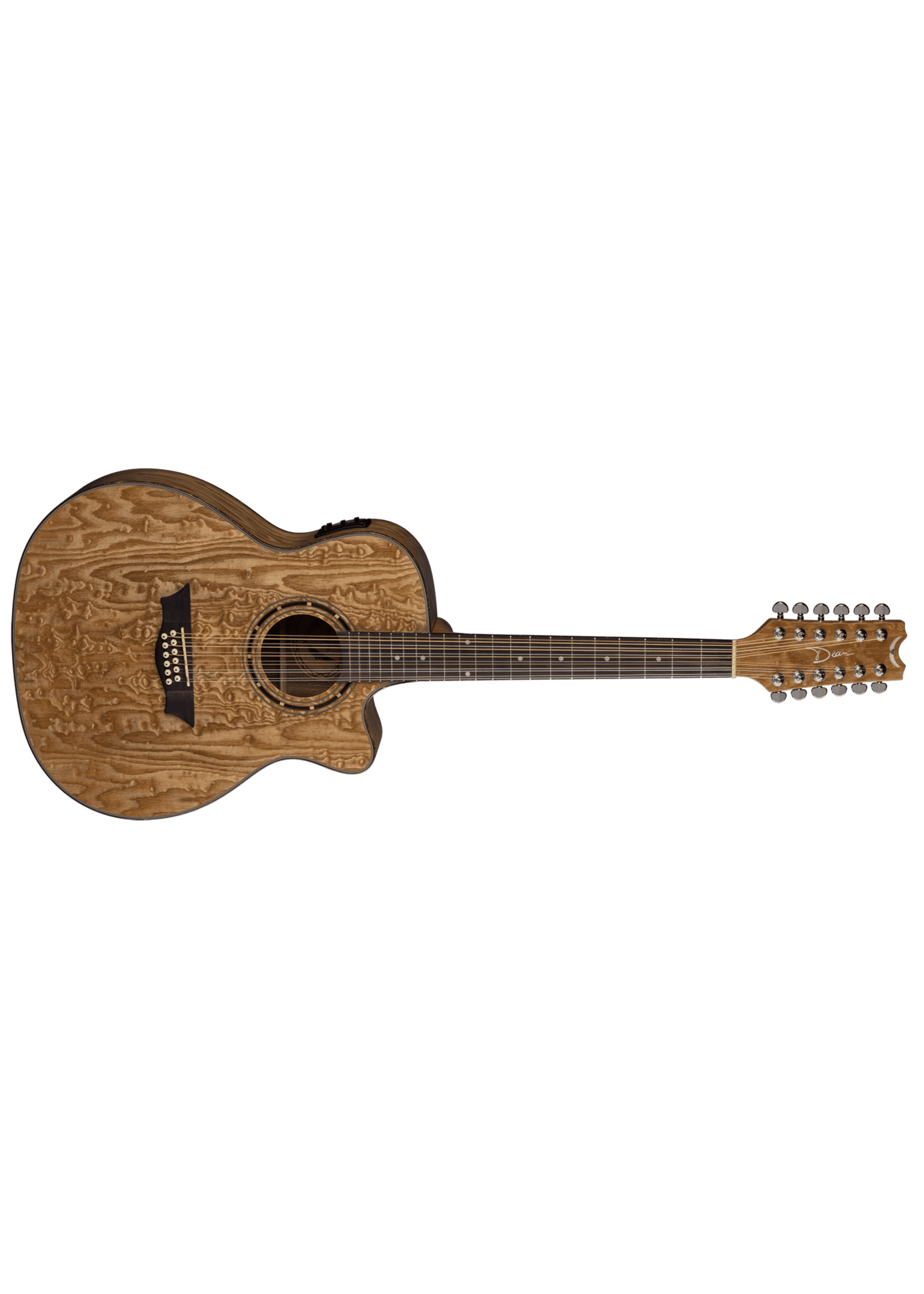 Dean Dean EQA12 GN Exotica Quilt Ash A/E 12 String GN, Natural