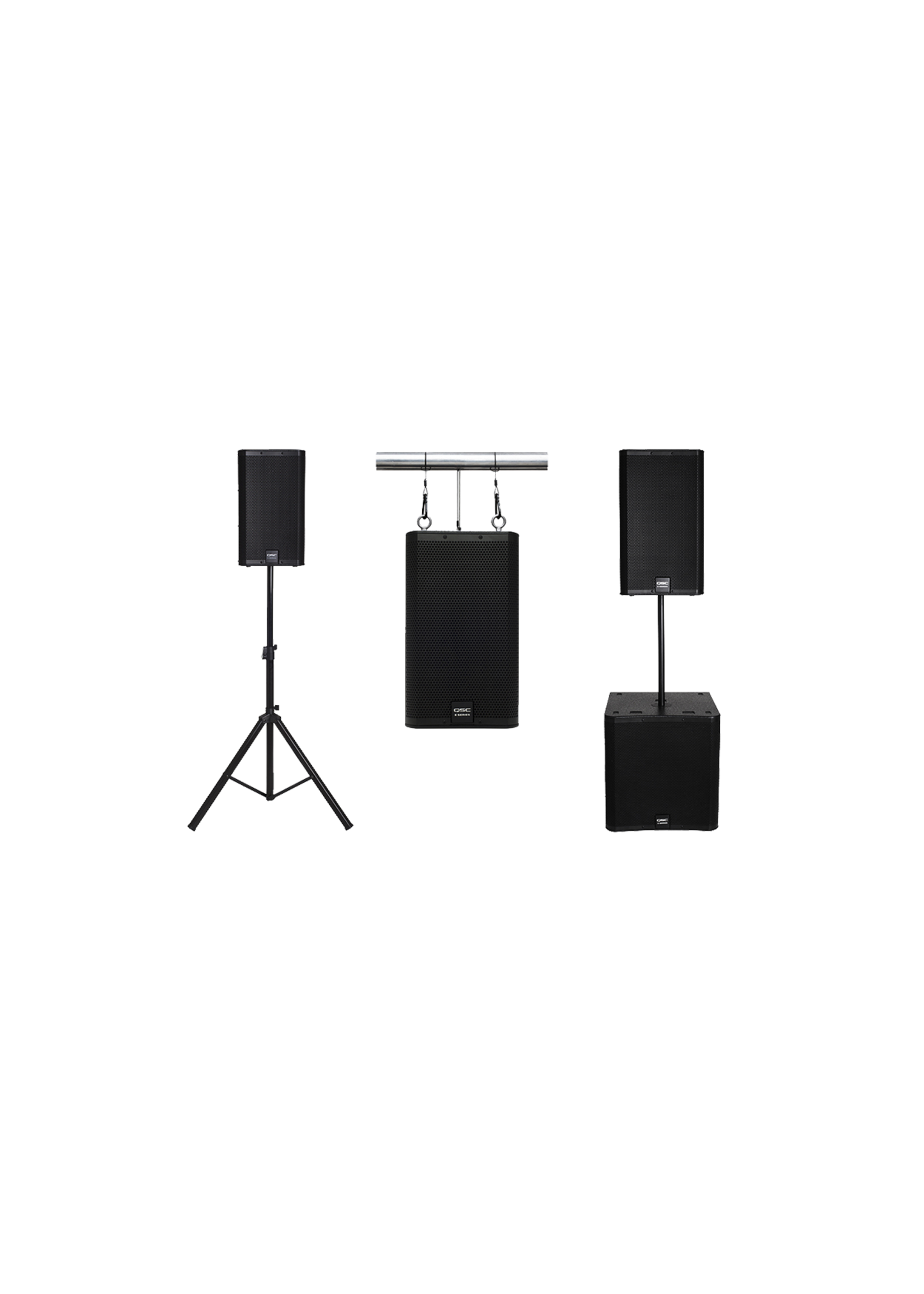 QSC QSC E110-BK 1200W 10 inch Passive Speaker