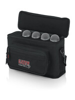 Gator Gator GM-4 Padded Bag for Up to 4 Mics w/ Exterior Pockets for Cables