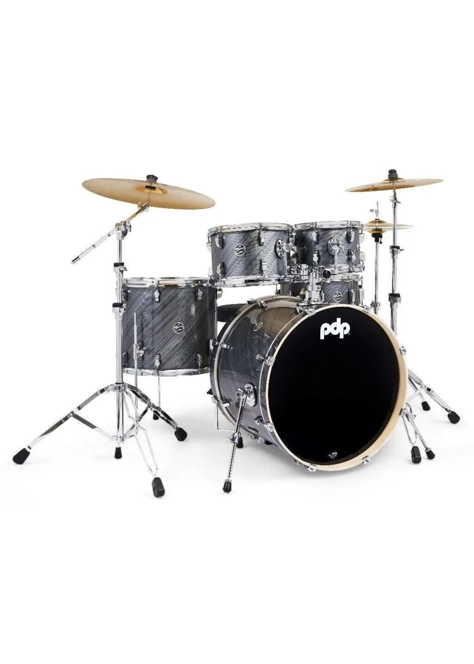 PDP PDP PDMA2215KTTG Mainstage 5-piece Complete Drum Set, Twisted Graphite