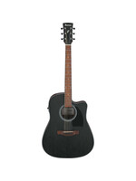 Ibanez Ibanez PF54CEWKH Acoustic Electric Guitar - Weathered Black Open Pore Top