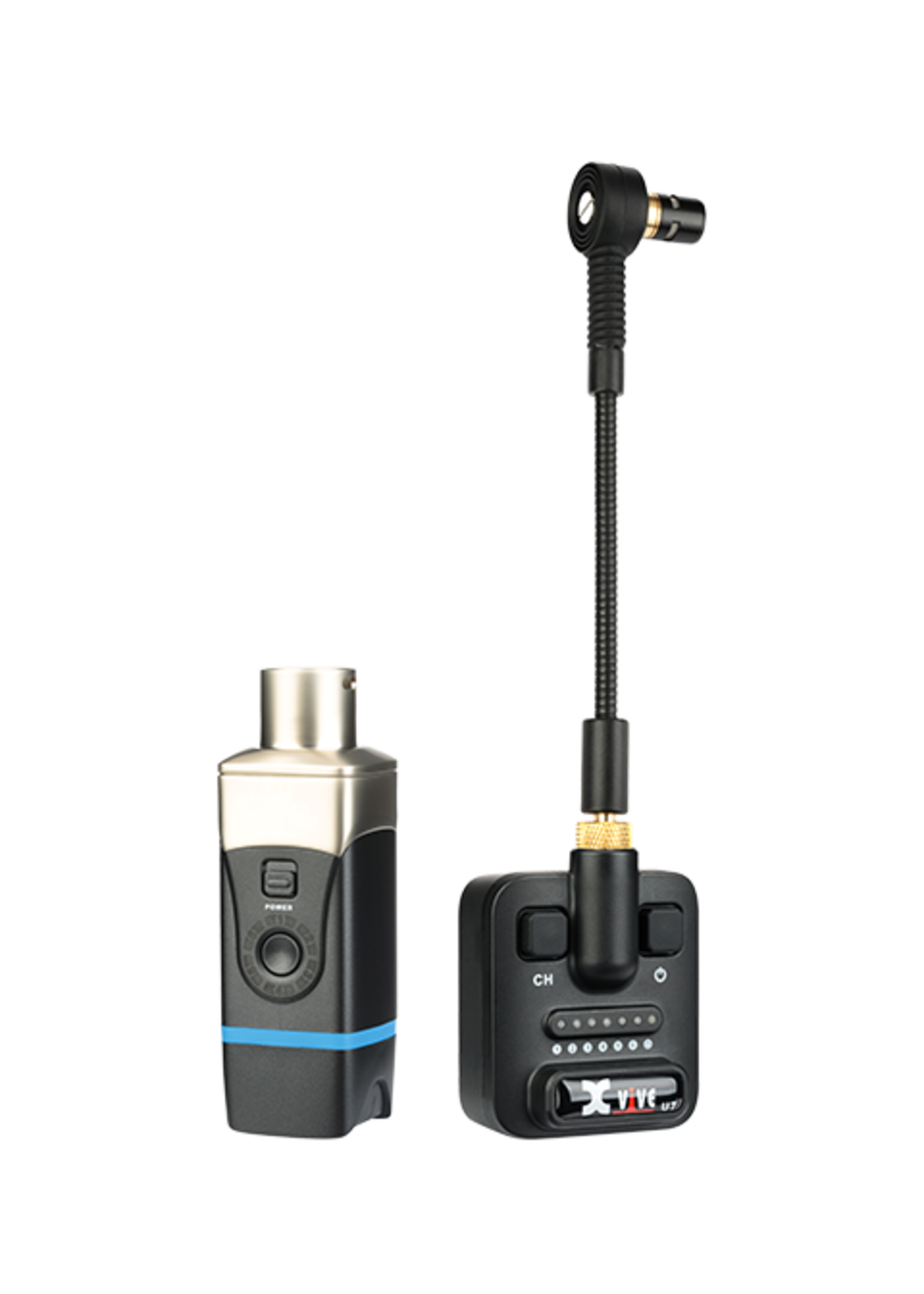Xvive XVive U7 Saxophone and Trumpet Wireless system with a 142 dB SPL super cardioid microphone