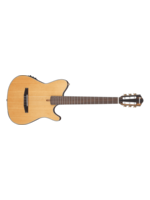Ibanez Ibanez FRH10NNTF Thinline Nylon Acoustic Electric Guitar, Natural Flat
