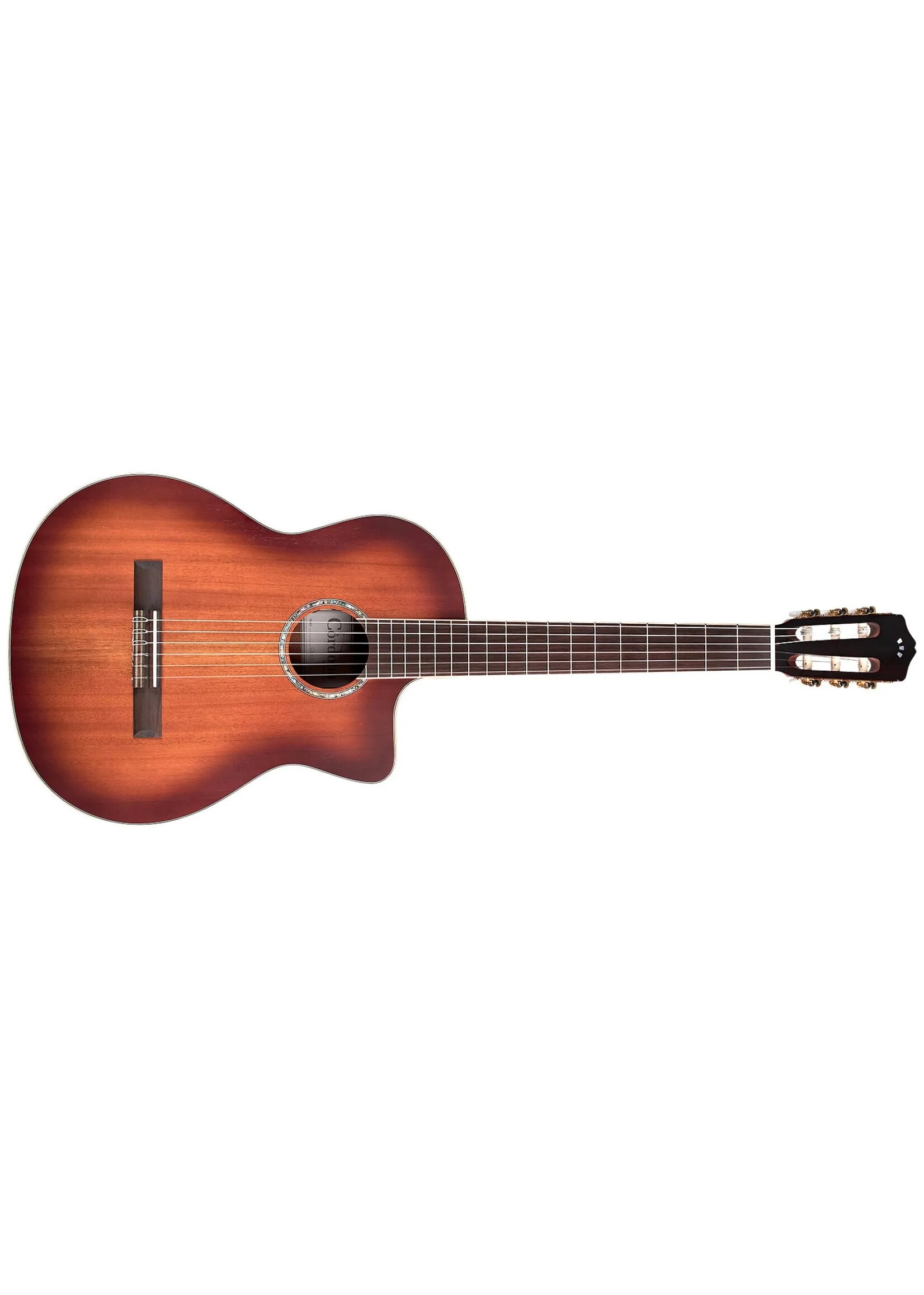 Cordoba Cordoba C4-CE Nylon-String Acoustic-Electric Guitar, Mahogany, Edge Burst