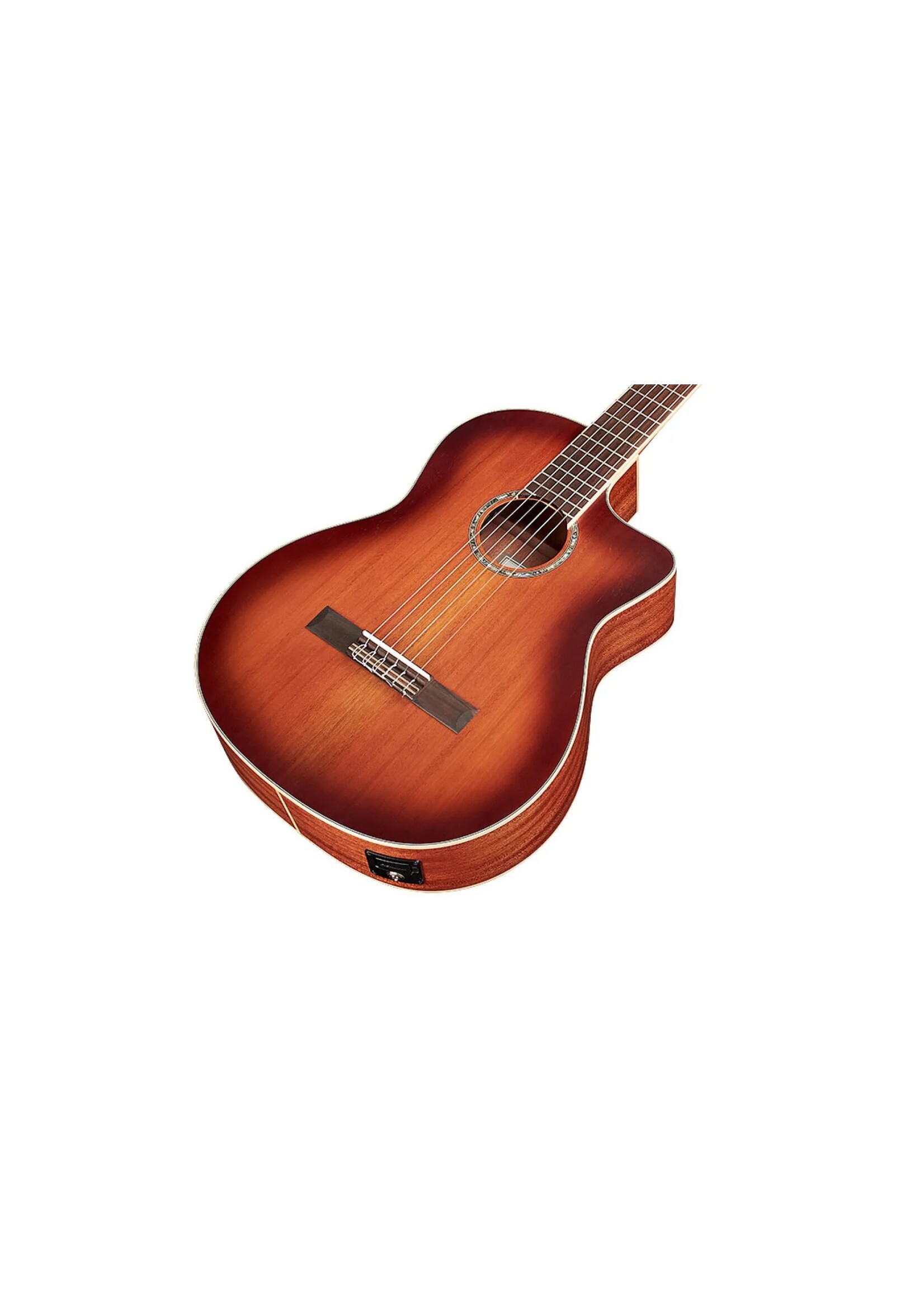 Cordoba Cordoba C4-CE Nylon-String Acoustic-Electric Guitar, Mahogany, Edge Burst