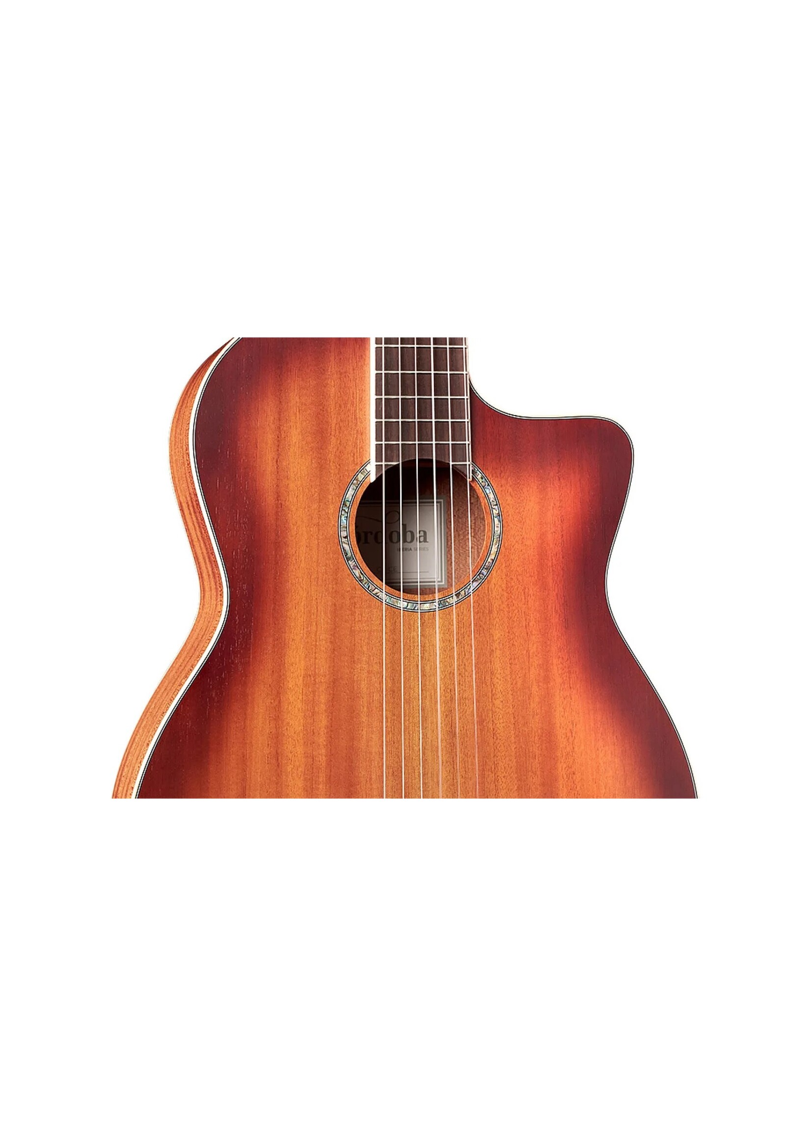 Cordoba Cordoba C4-CE Nylon-String Acoustic-Electric Guitar, Mahogany, Edge Burst