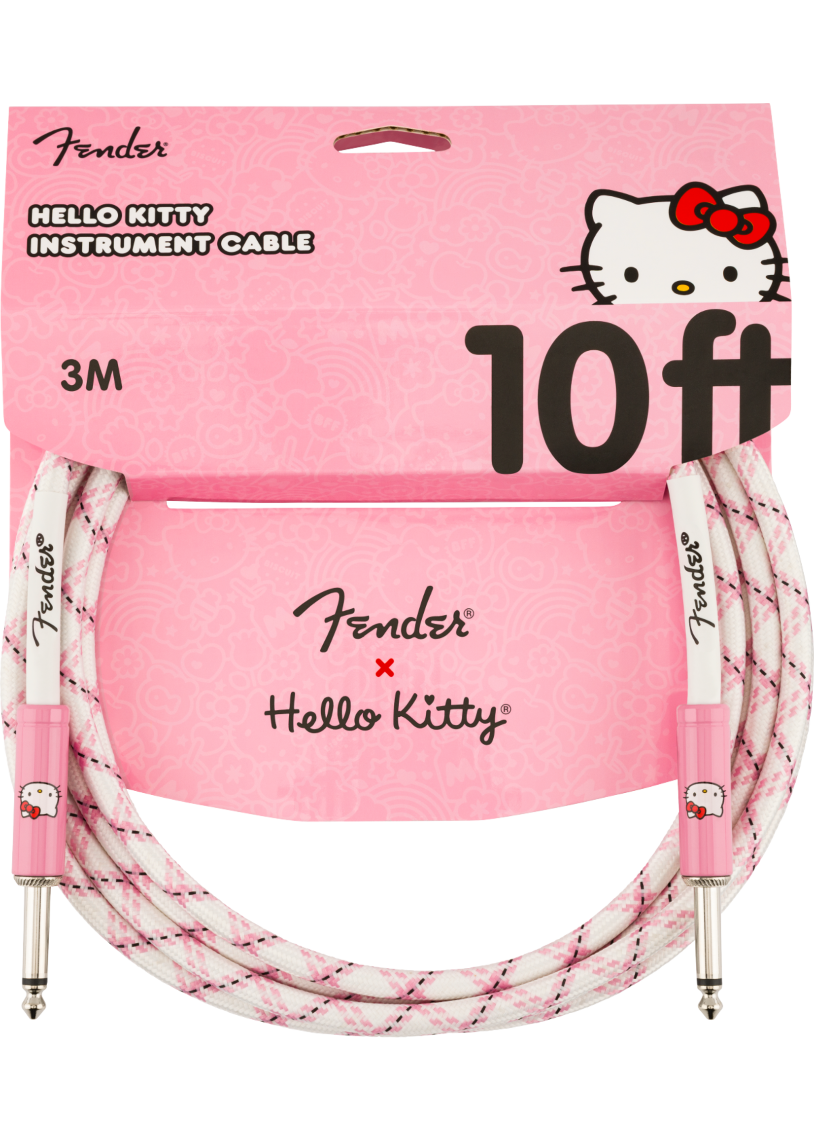Fender 0990818123 X Hello Kitty Official 10' ft Instrument