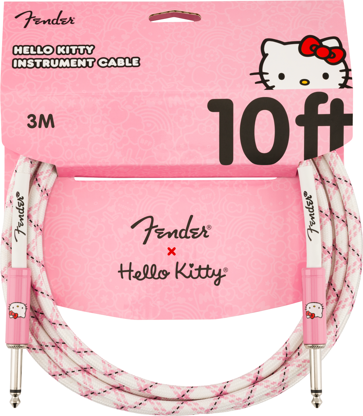 Fender 0990818123 X Hello Kitty Official 10' ft Instrument
