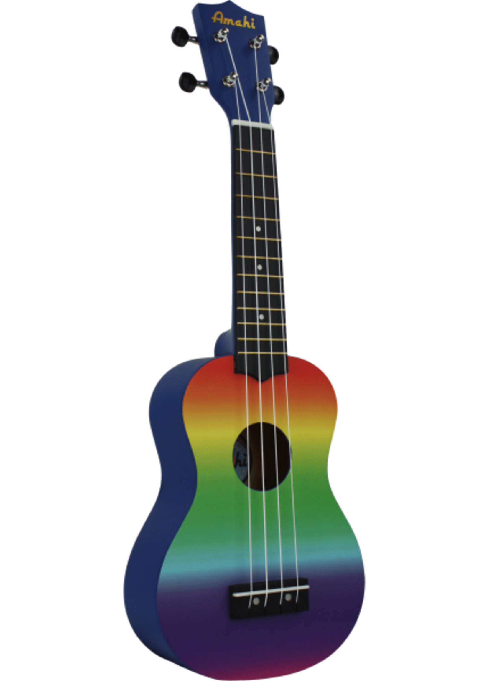 Amahi Amahi DDUK1 Ukulele with Gradient Rainbow design