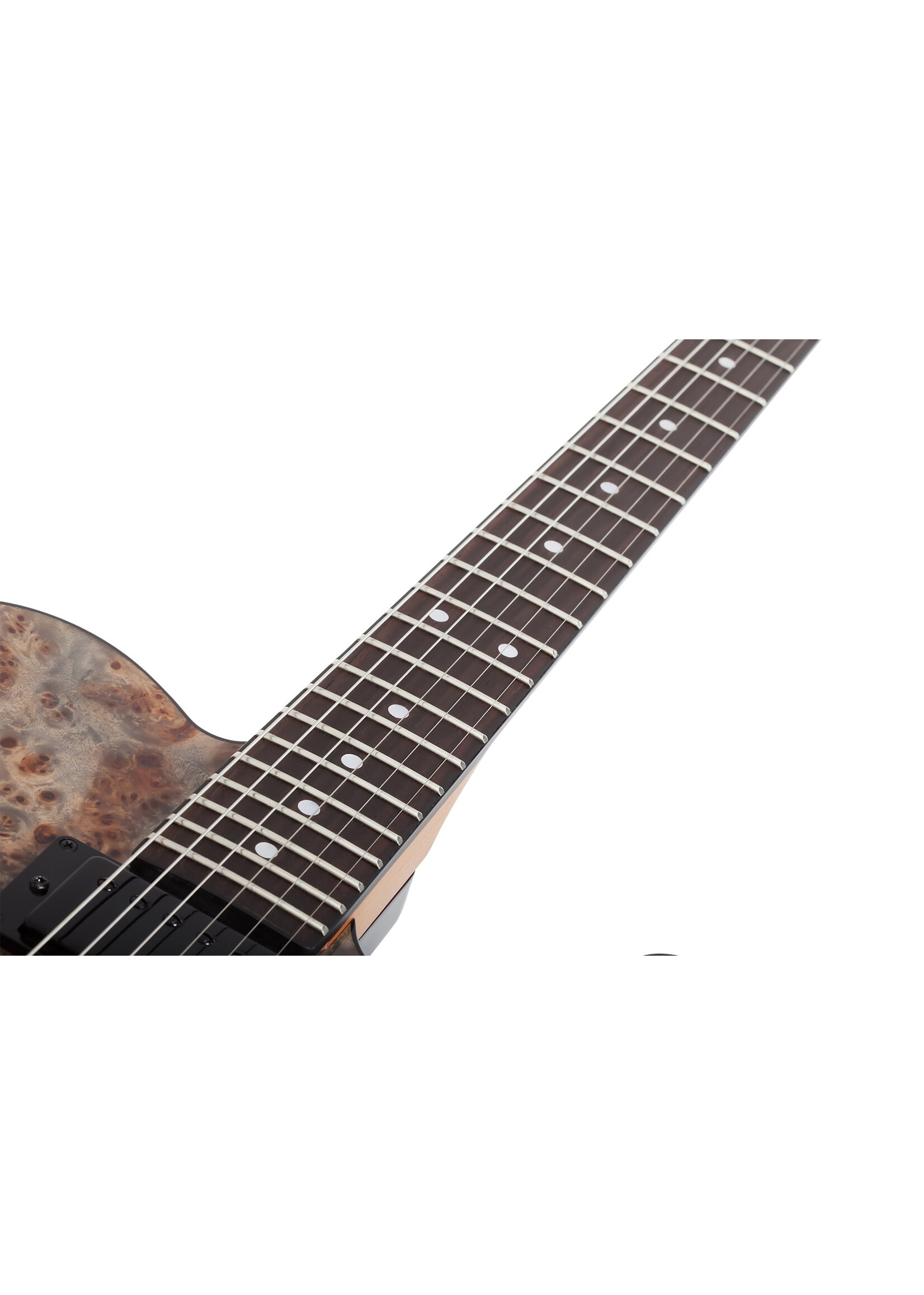 Schecter Schecter 3955 PT Standard Electric Guitar, Black Fade Burst Burl
