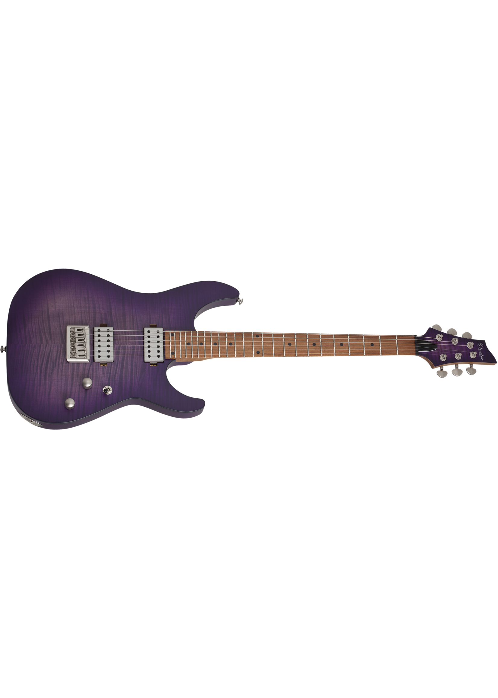 Schecter Schecter 3935 C-1 Standard Plus Electric Guitar, Transparent Purple Burst