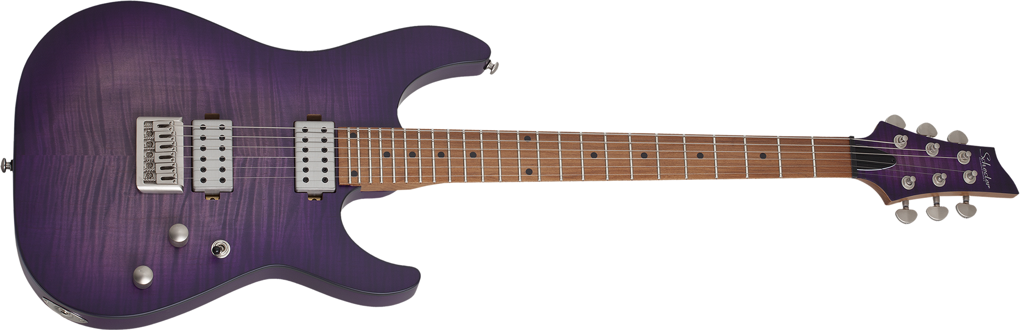 Schecter 3935 C-1 Standard Plus Electric Guitar, Transparent