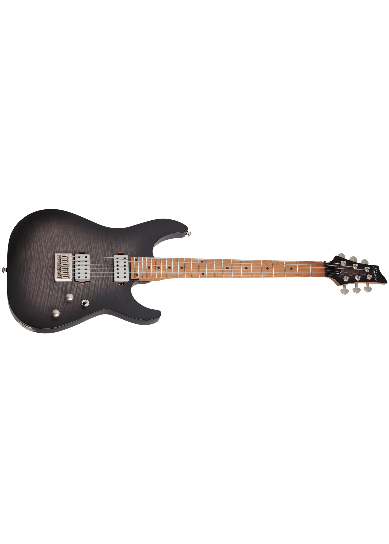 Schecter Schecter 3936 C-1 Standard Plus Electric Guitar, Transparent Black Burst
