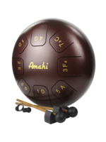 Amahi Amahi KLG10-8BZ 10" Steel Tongue Drum Bronze With Case/Mallets