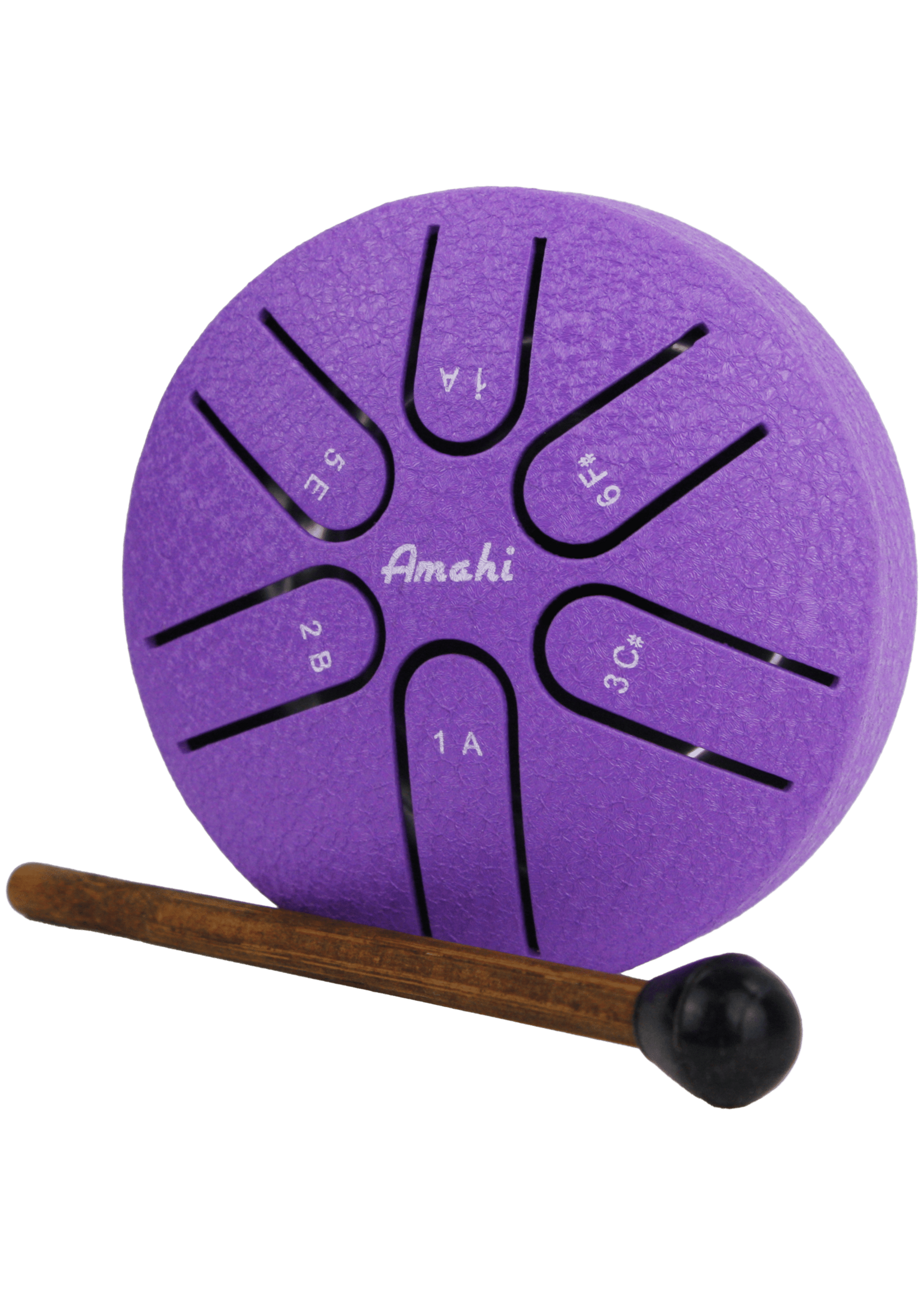 Amahi Amahi KLG3PU 3" Steel Tongue Drum Purple With Mallet