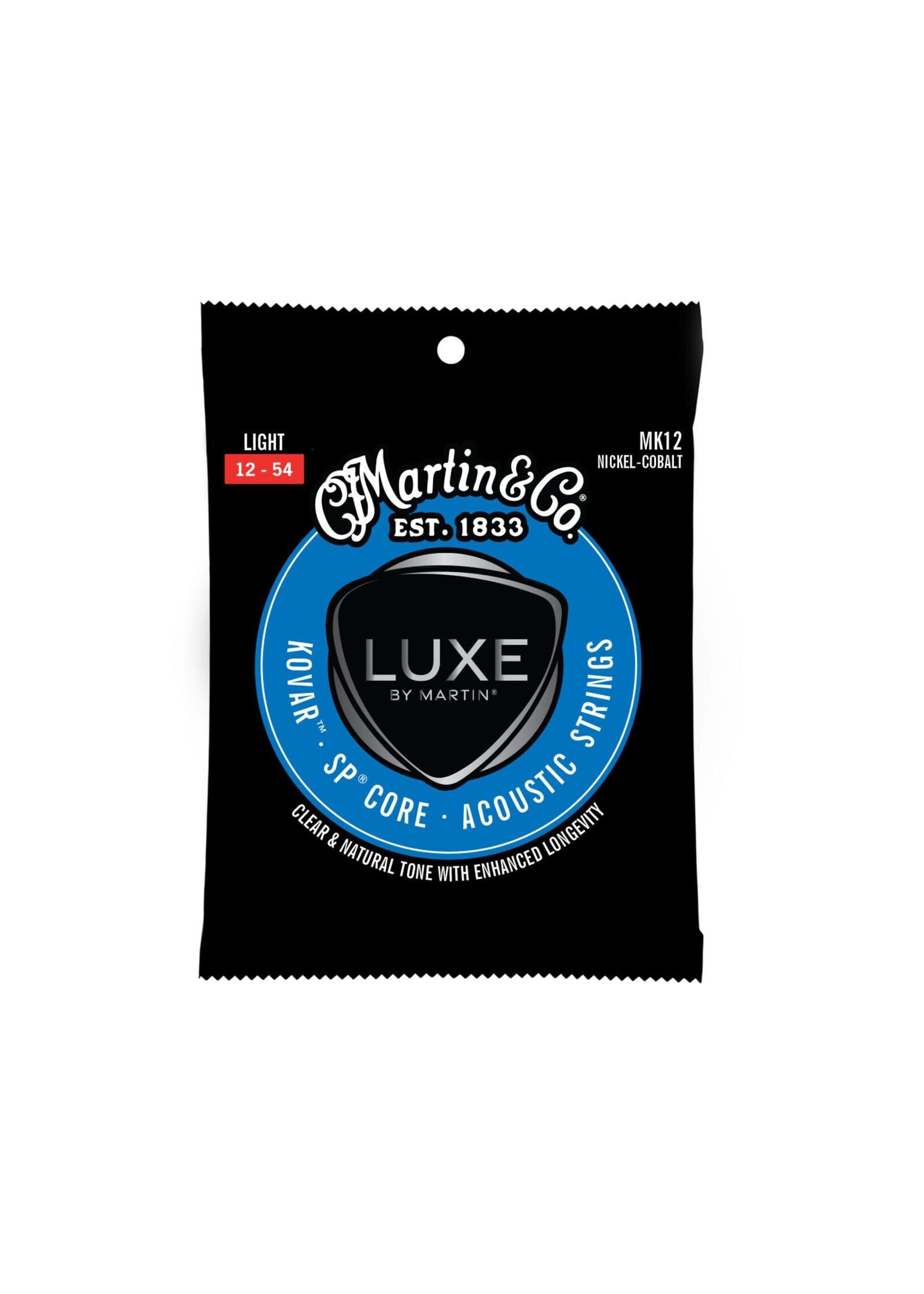 Martin Martin MK12 Luxe Nickel Cobalt Kovar Acoustic Guitar Strings Light 12-54