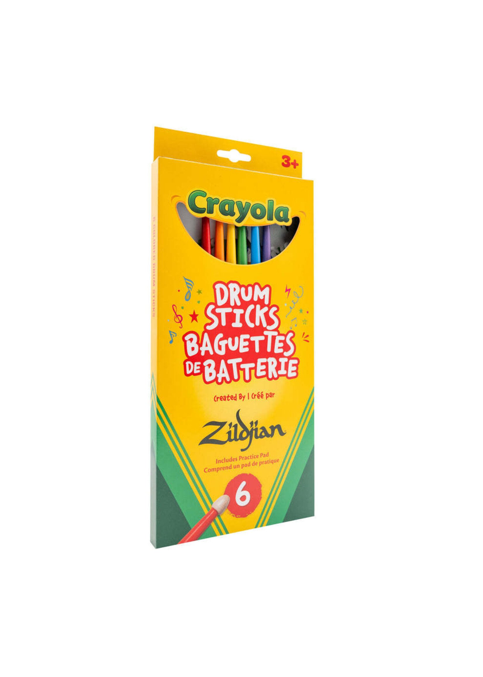 Zildjian Zildjian / Crayola Kids Drumsticks Pack with Practice Pad /6 Sticks