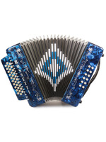 Rossetti Rossetti 3112-FBE-BU 3 Row, 31 treble, 12 bass Diatonic button accordion FBbEb Blue