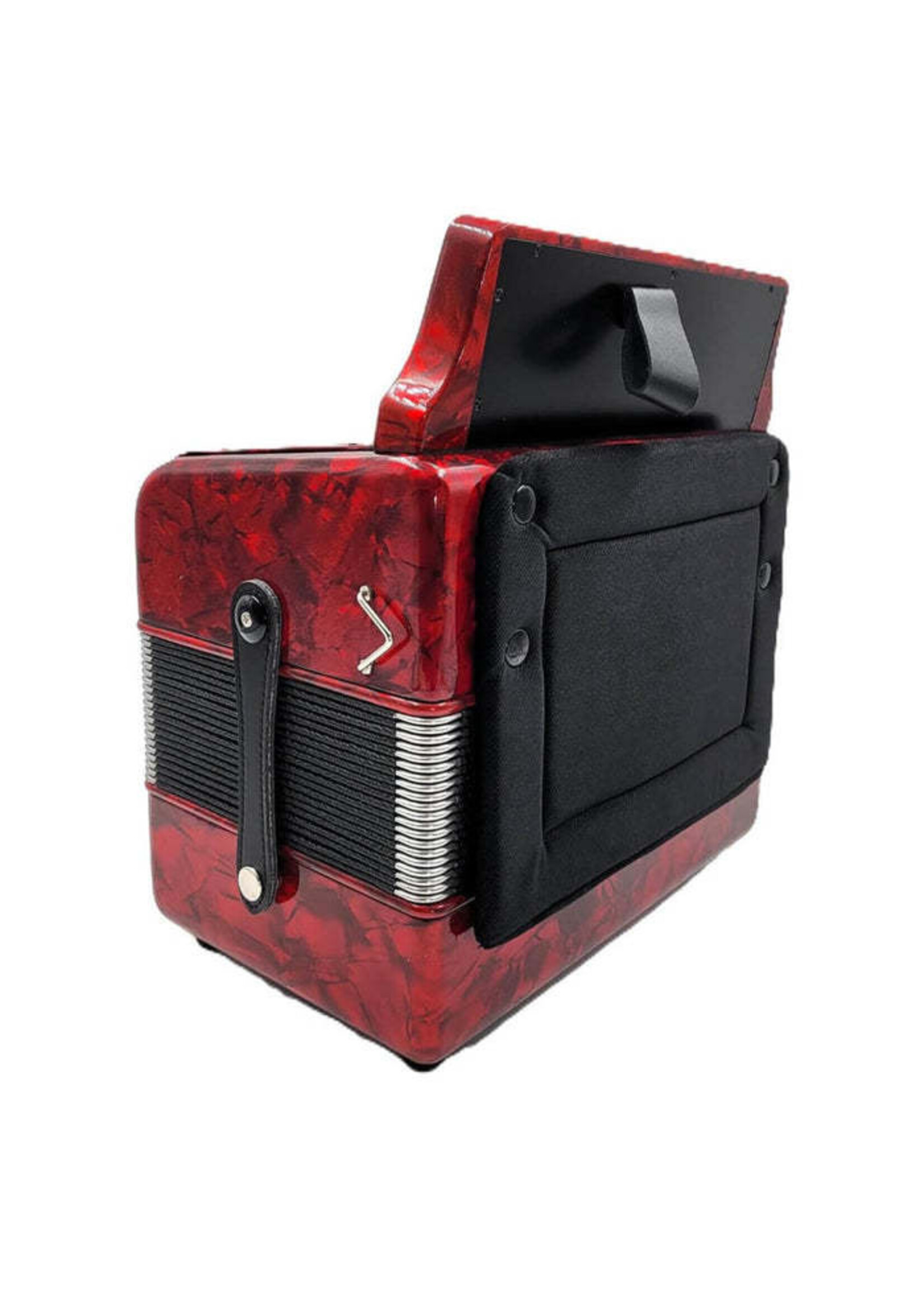 Rossetti Rossetti 3112-FBE-RD 3 Row, 31 treble, 12 bass Diatonic button accordion FBbEb Red