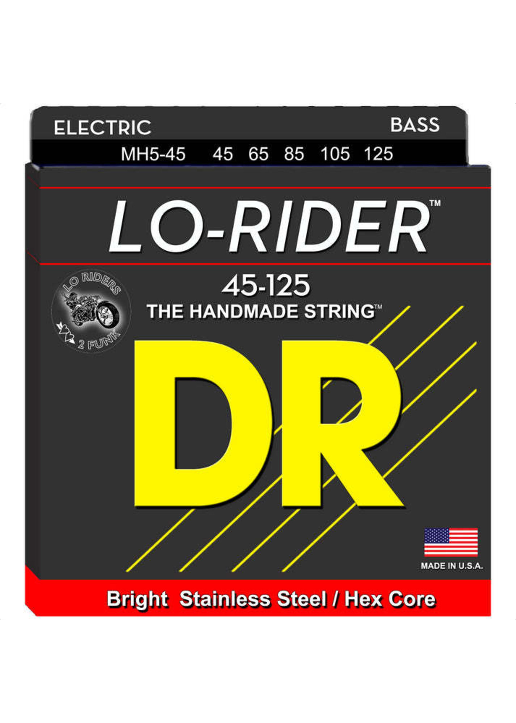 DR DR MH5-45 Lo-Rider 5-String Bass Medium - 45-125 Gauge