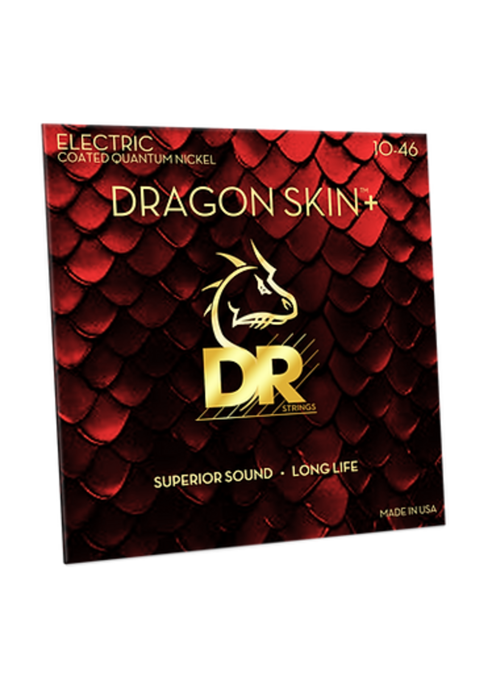 DR DR DEQ-10 Dragon Skin+ Coated Electric Guitar Strings 10-46