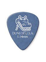 Dunlop Dunlop 417P1.14 Grip Standard 1.14mm Blue Guitar Picks, 12 Pack