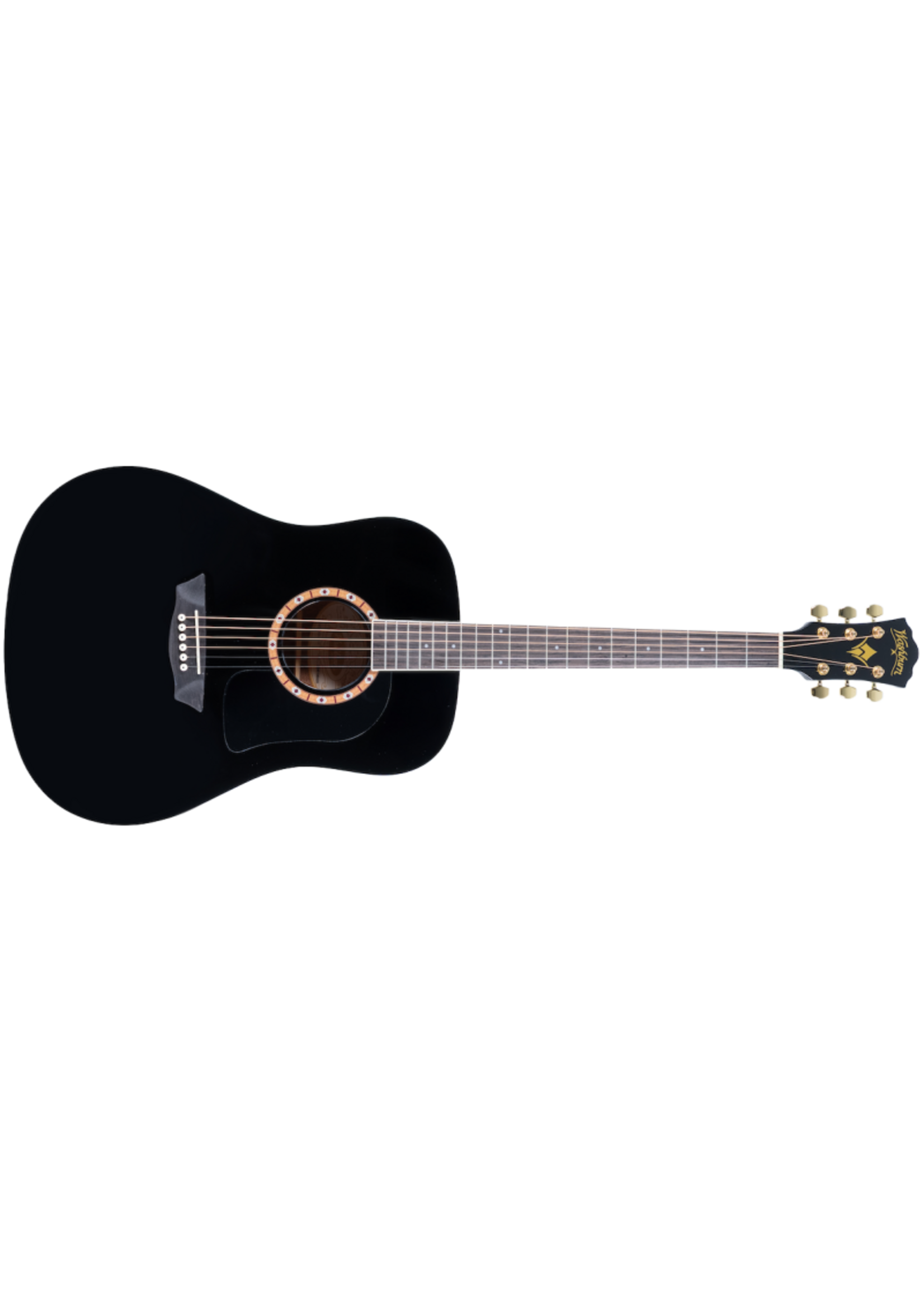 Washburn Washburn WD100DLBK-U Dreadnought Acoustic Guitar Black