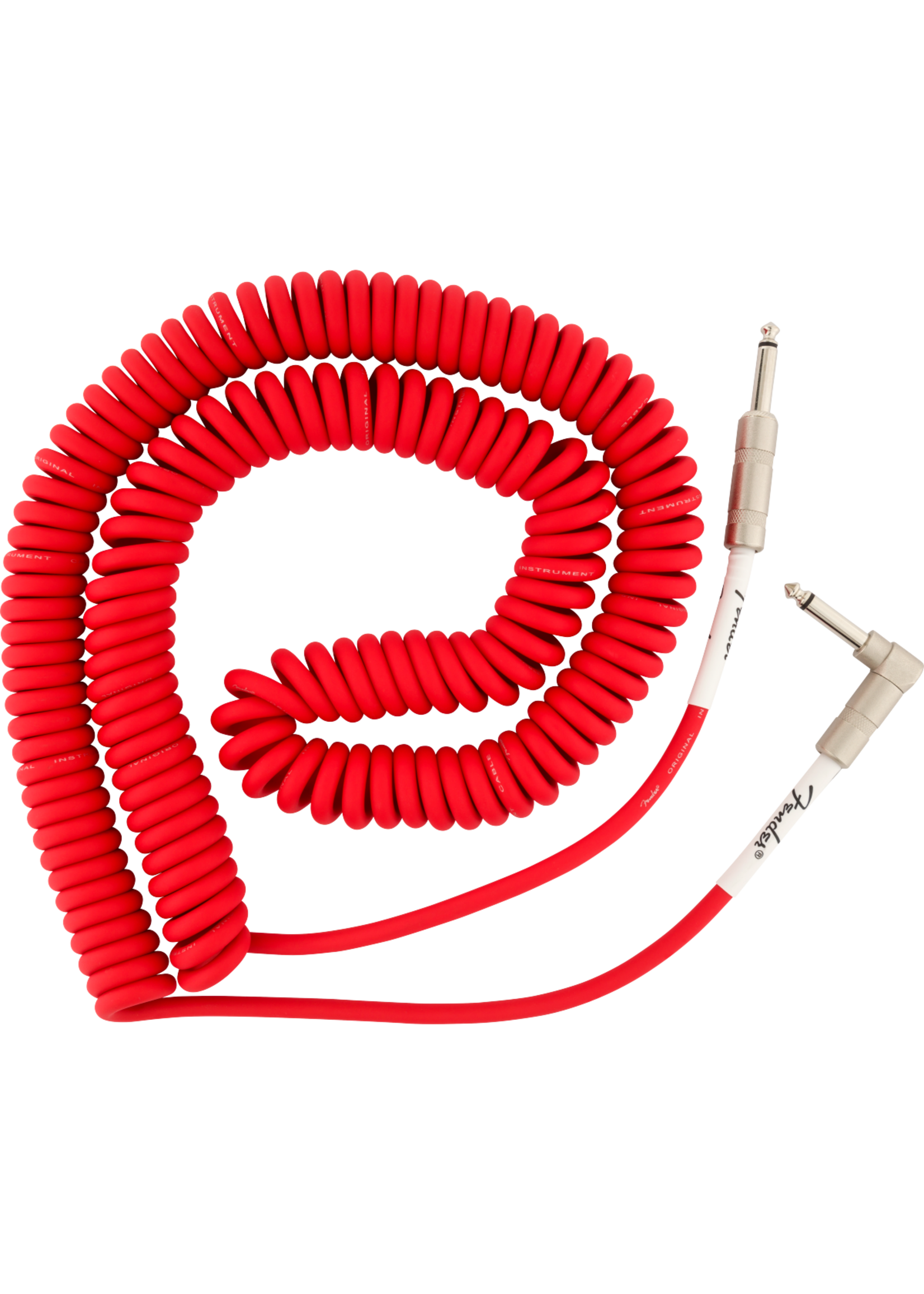 Fender Fender 0990823005 Original Series Coil Cable, Straight-Angle, 30', Fiesta Red