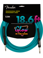 Fender Fender 0990818108 Professional Glow in the Dark Cable, Blue, 18.6'