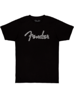 Fender Fender 9192411606 Spaghetti Wavy Checker Logo T-shirt - Black, X-Large