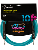 Fender Fender 0990810108 Professional Glow in the Dark Cable, Blue, 10'