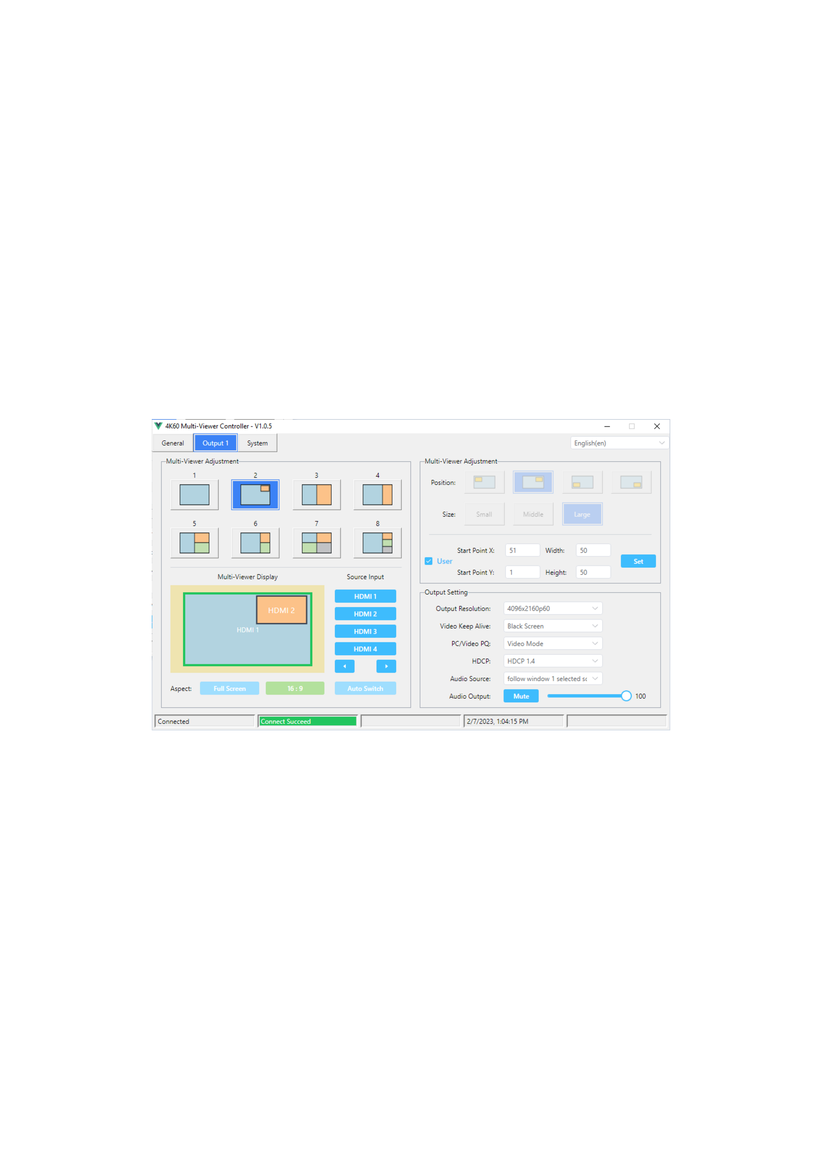 A-Neuvideo A-Neuvideo ANI-PIP-41UHD 4x1 UHD 4K60 Quad/PiP/PoP Multiviewer Seamless Video Switcher