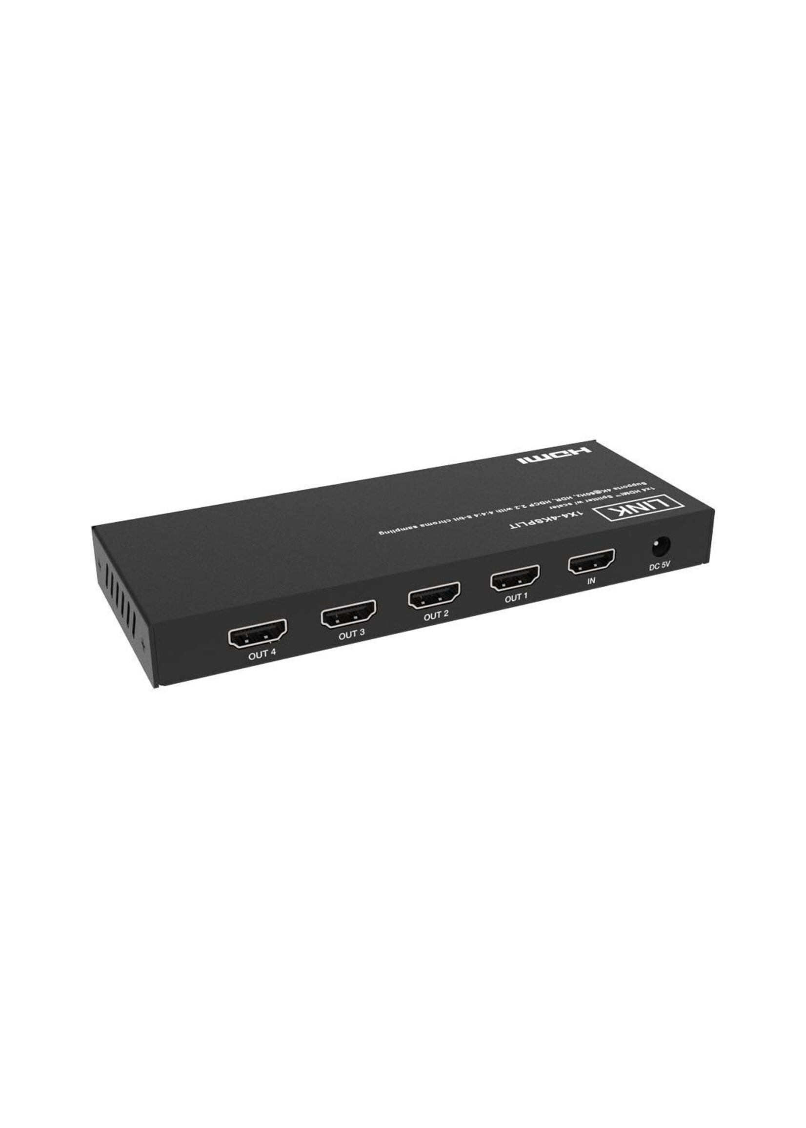 Link Video Link 1X2-4KSPLIT 1X2 4K HDMI Splitter, 4K@60hz 24bit 4:4:4, HDR, HDR10, HDR10+