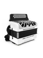Hohner Hohner Compadre FbBbEb,  White w/ Silver Grille