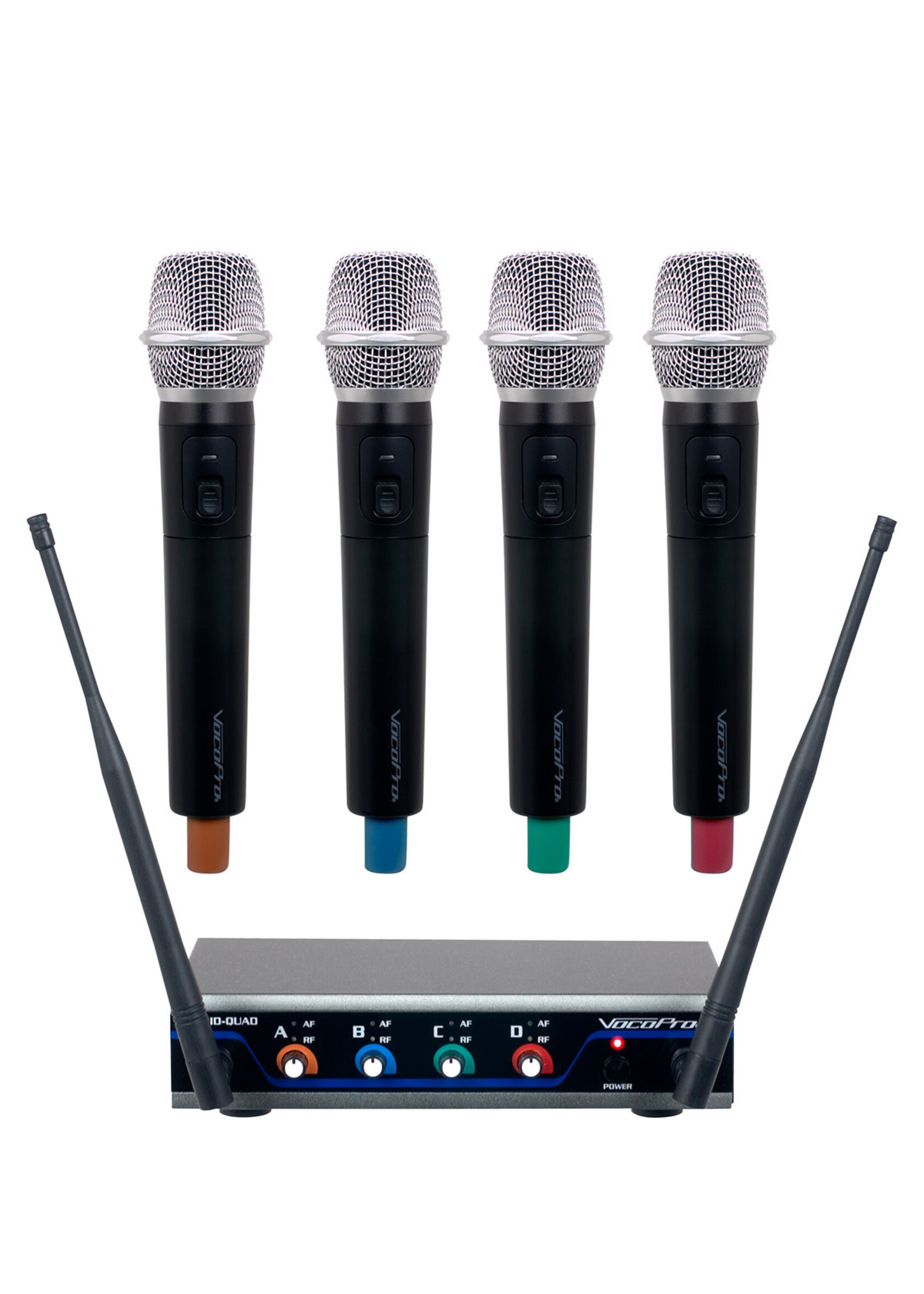 VocoPro VocoPro Digital-Quad-H2 Four-Channel UHF Wireless Handheld Microphone System