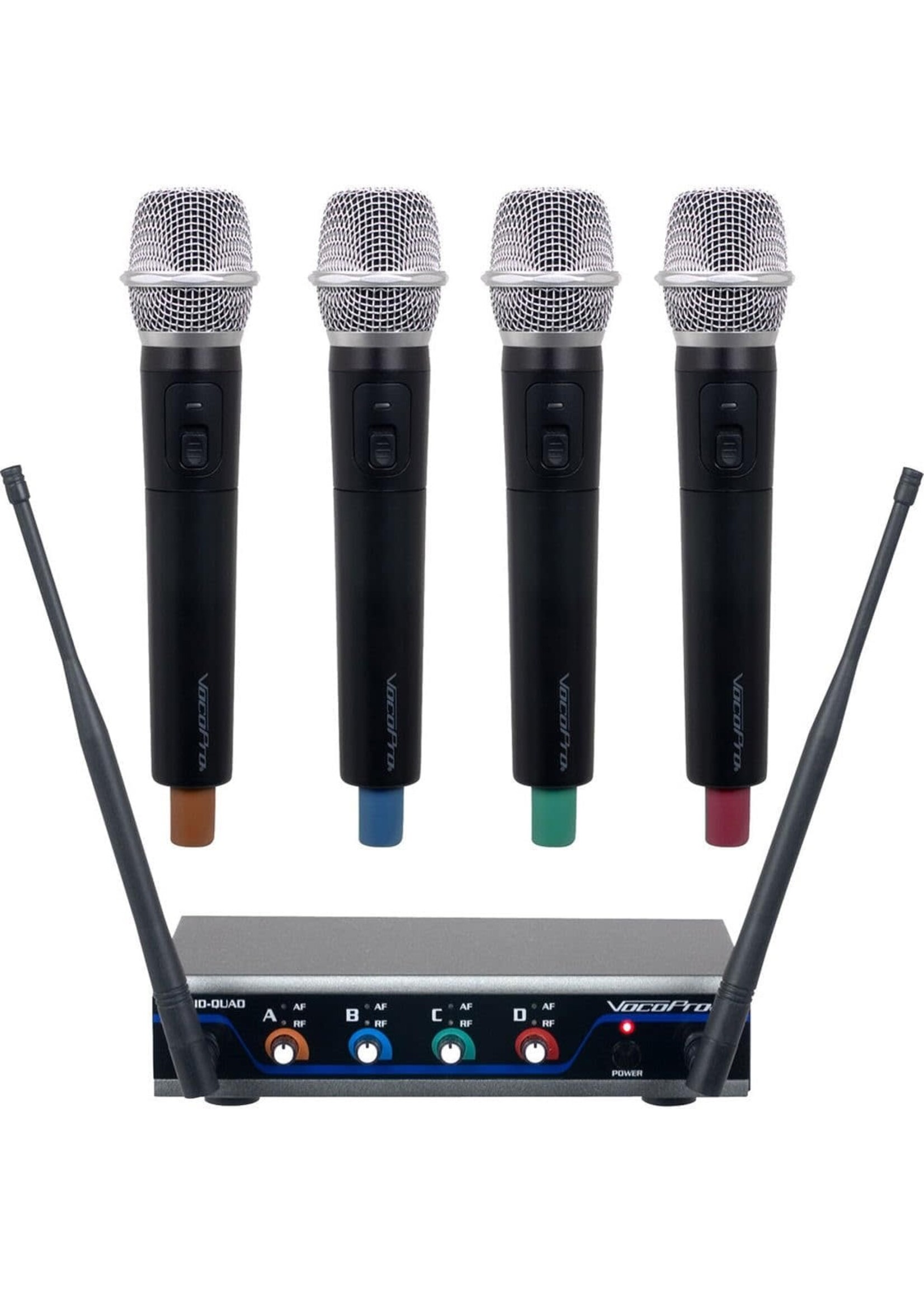 VocoPro VocoPro Digital-Quad-H3 Four-Channel UHF Wireless Handheld Microphone System