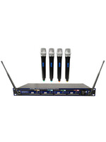 VocoPro VocoPro UHF-5805-9 Professional Rechargeable 4-Channel UHF Wireless Handheld Mic System