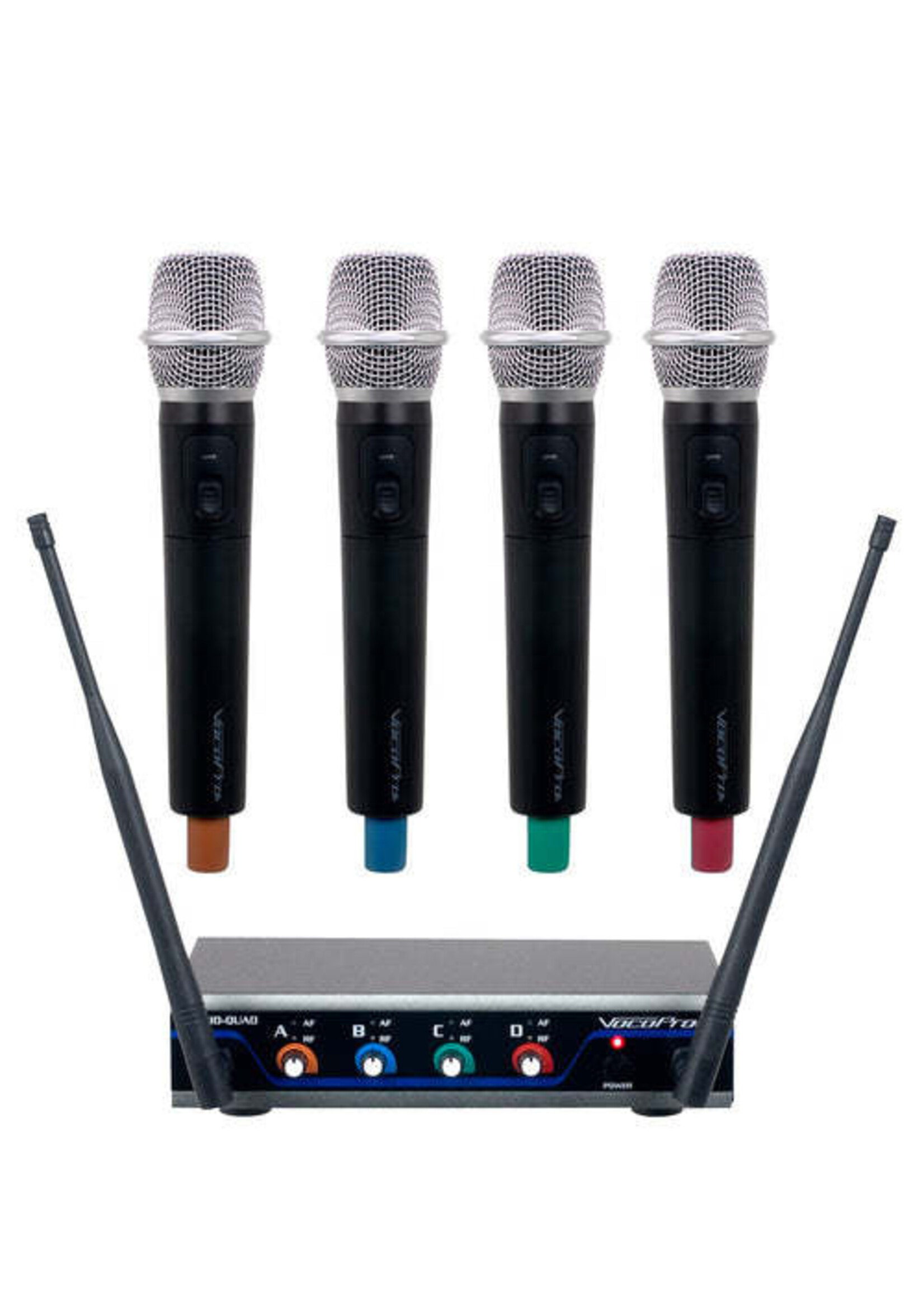 VocoPro VocoPro Digital-Quad-H1 Four-Channel UHF Wireless Handheld Microphone System